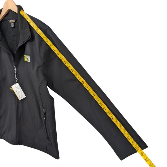 Core 365 TKH Security Jacket Mens Black Full Zip Fleece Lined Zip Pockets Size L - Picture 10 of 10